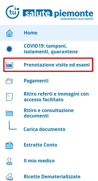 Prenotazione visite ed esami